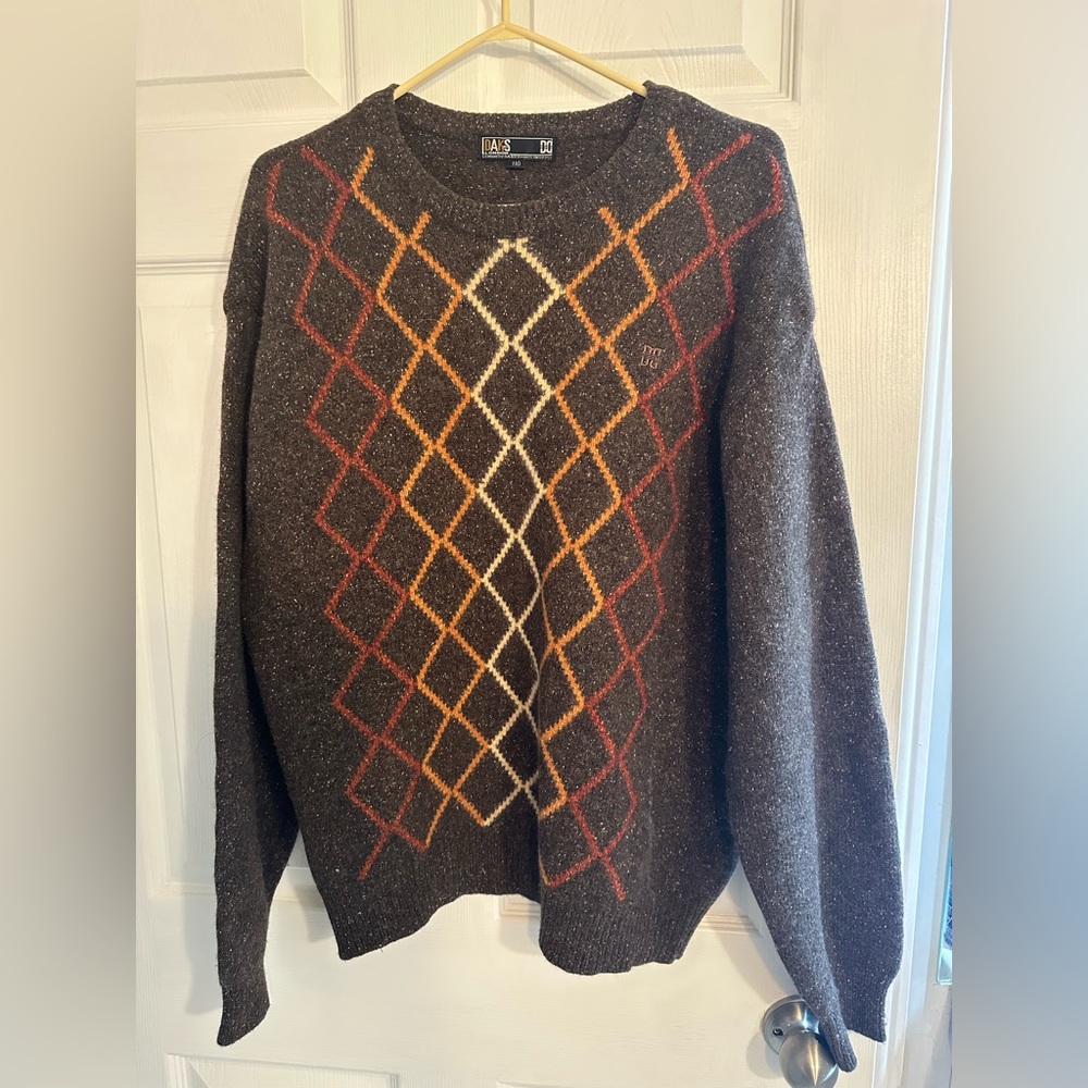 DAKS London argyle sweater ptp23